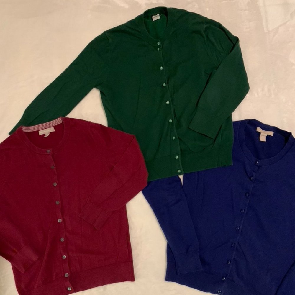 J.Crew + Banana Republic, Three Cardigan Bundle